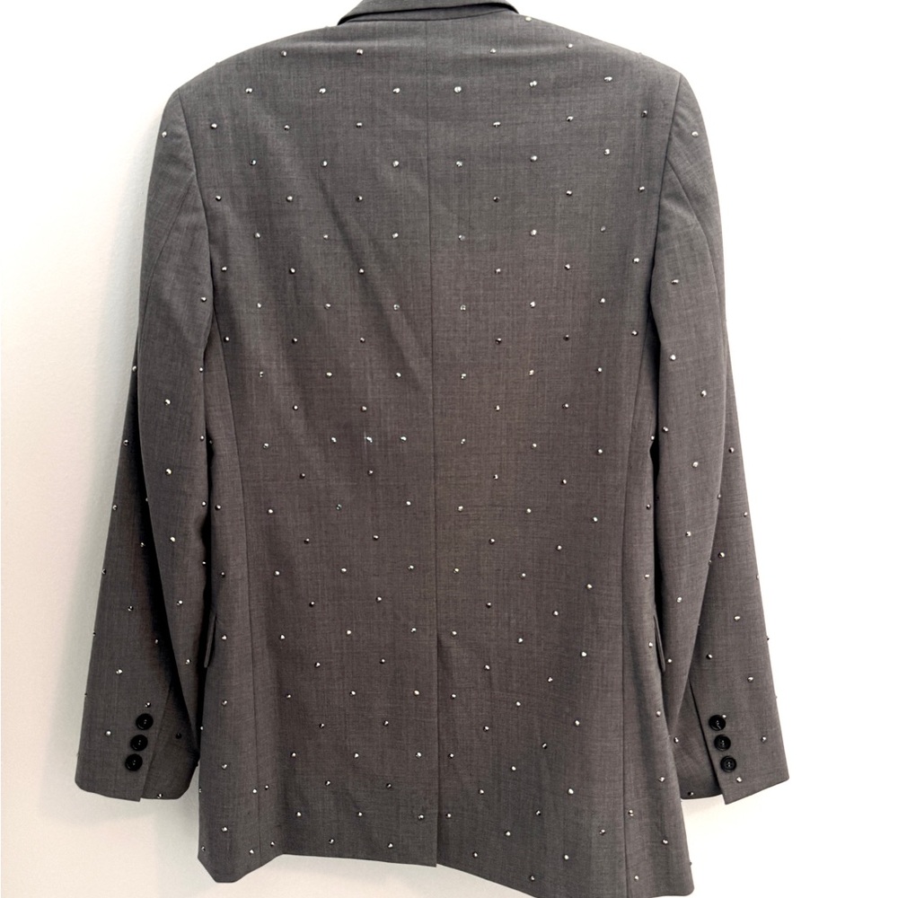 MSGM Gray Embellished Women's Blazer - Picture 5 of 5